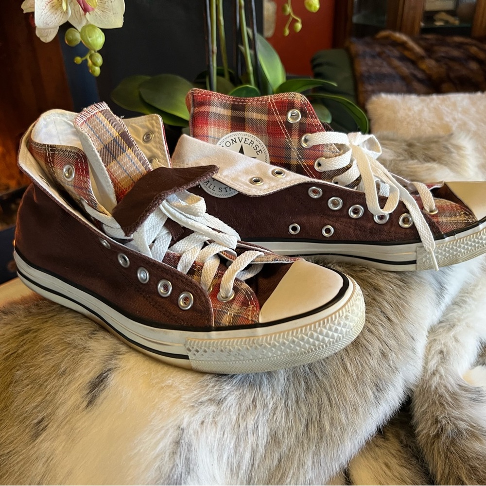 Converse unisex Chuck Taylor plaid high tops
